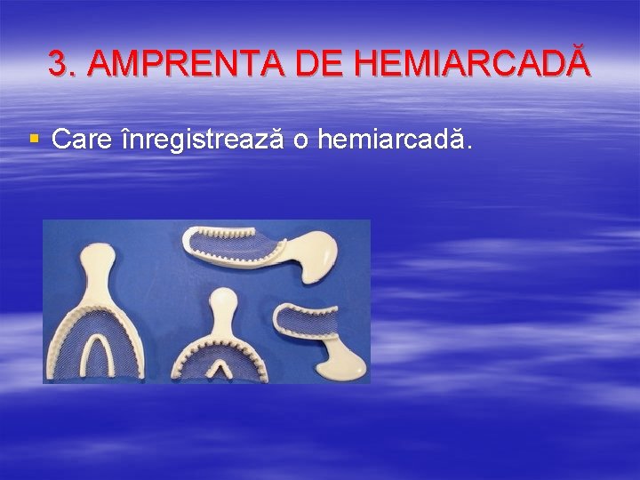 3. AMPRENTA DE HEMIARCADĂ § Care înregistrează o hemiarcadă. 