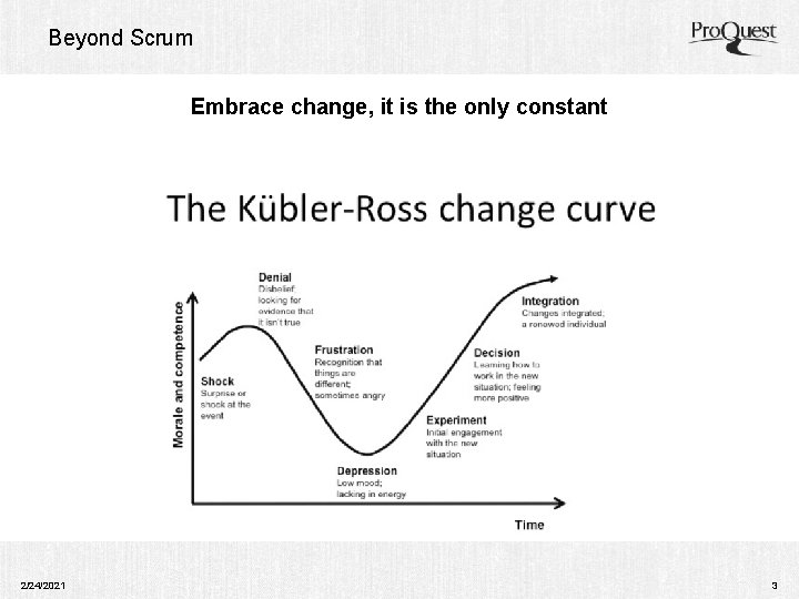 Beyond Scrum Embrace change, it is the only constant 2/24/2021 3 