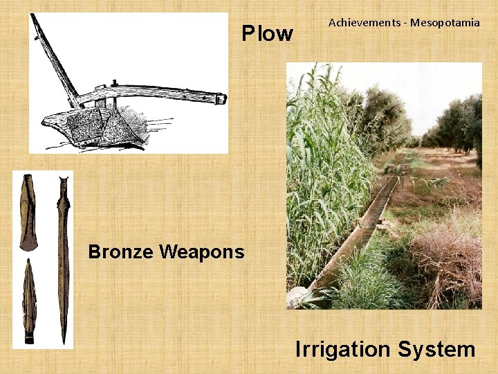 Plow Achievements - Mesopotamia Bronze Weapons Irrigation System 