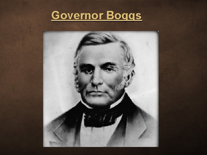 Governor Boggs 