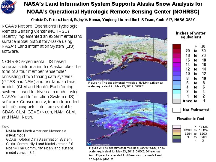NASA’s Land Information System Supports Alaska Snow Analysis for NOAA’s Operational Hydrologic Remote Sensing