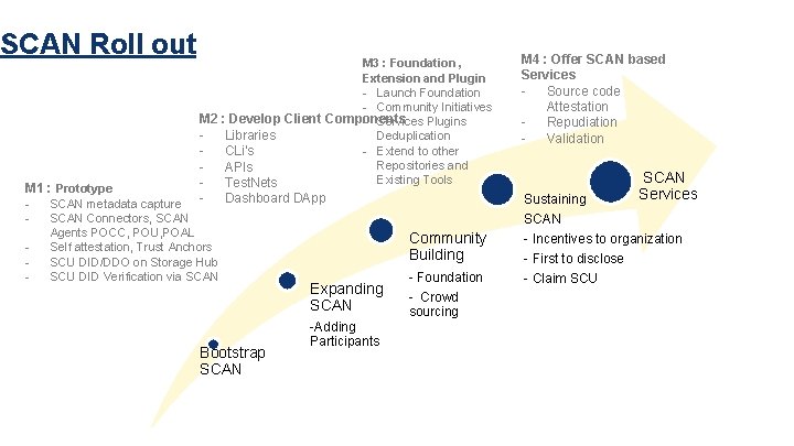 SCAN Roll out M 3 : Foundation , Extension and Plugin - Launch Foundation