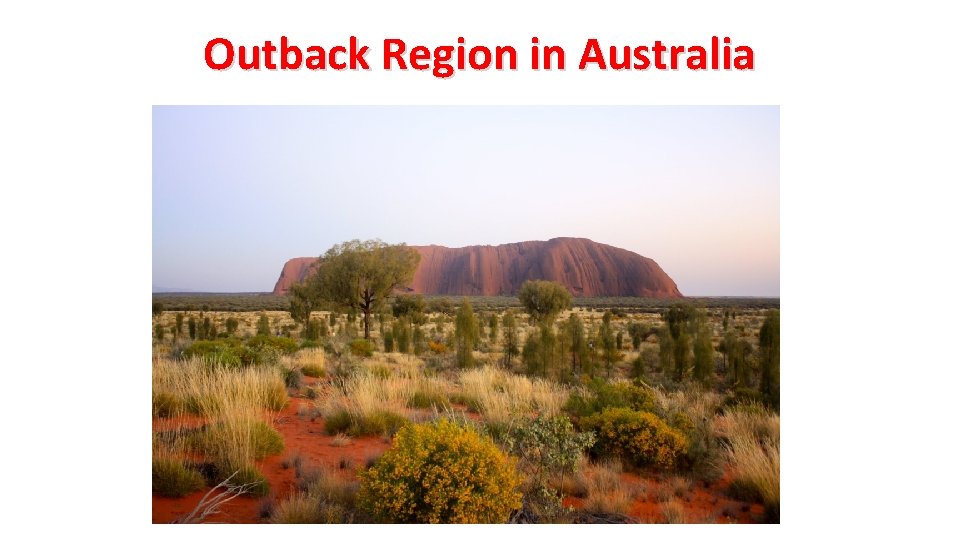 Outback Region in Australia 