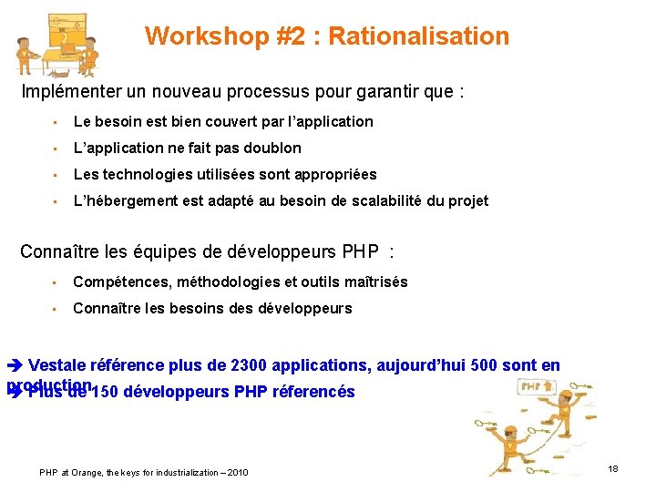 Workshop #2 : Rationalisation Implémenter un nouveau processus pour garantir que : • Le