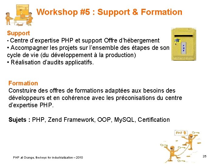 Workshop #5 : Support & Formation Support • Centre d’expertise PHP et support Offre