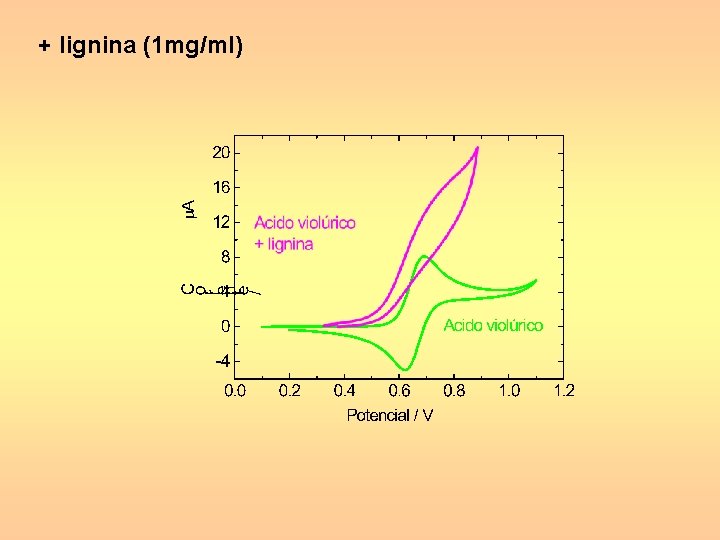 + lignina (1 mg/ml) 