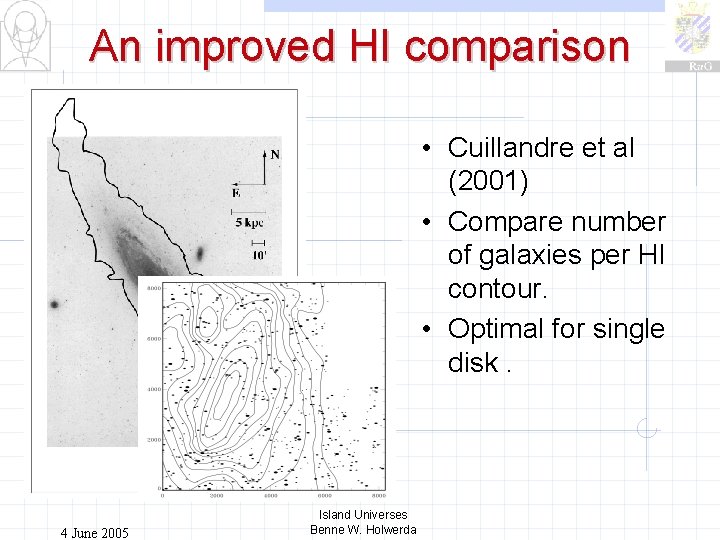 An improved HI comparison • Cuillandre et al (2001) • Compare number of galaxies