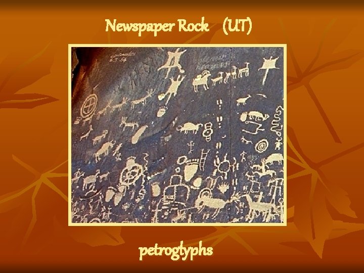 Newspaper Rock (UT) petroglyphs 