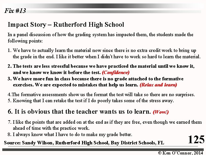 Fix #13 Impact Story – Rutherford High School In a panel discussion of how