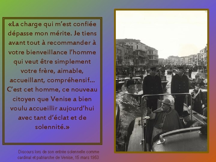 «La charge qui m’est confiée dépasse mon mérite. Je tiens avant tout à «La charge qui m’est confiée dépasse mon mérite. Je tiens avant tout à
