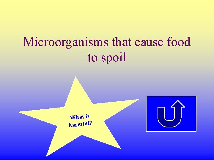 Microorganisms that cause food to spoil What is harmful? 