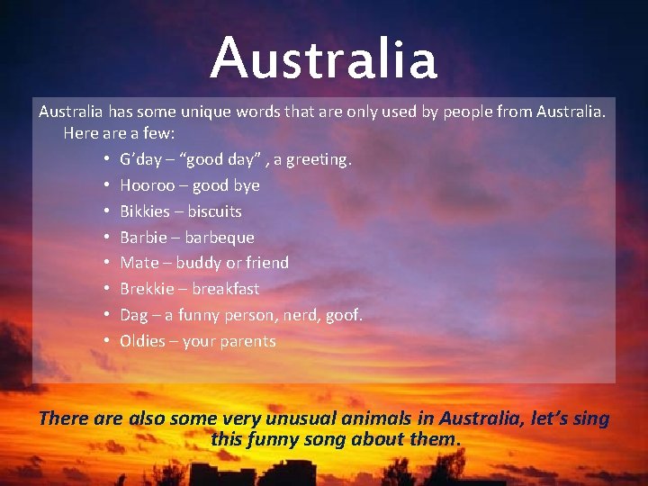 Australian Examples Down Under with Texture Australia has some unique