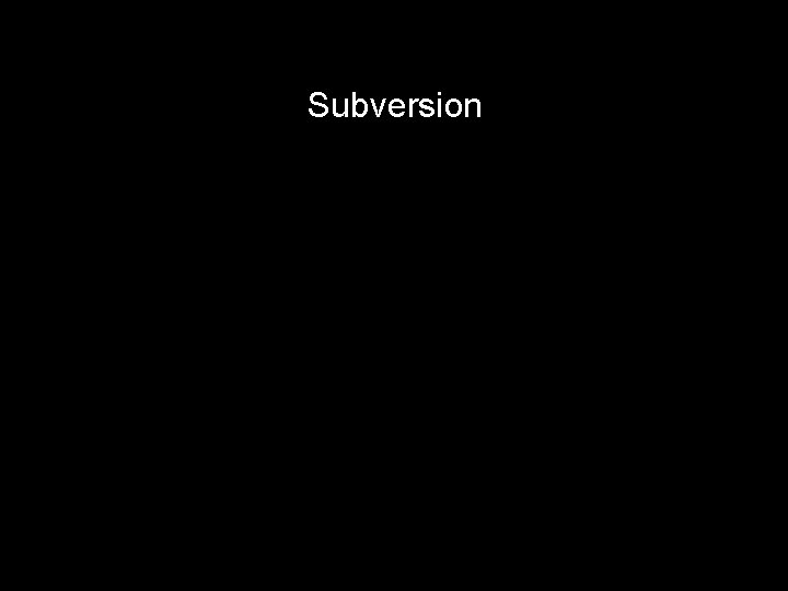 Subversion 