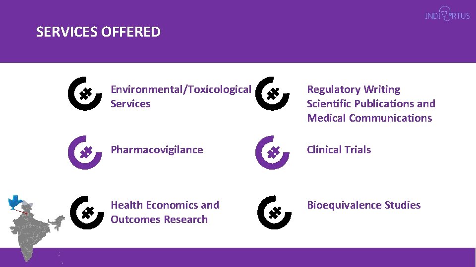 SERVICES OFFERED Environmental/Toxicological Services Regulatory Writing Scientific Publications and Medical Communications Pharmacovigilance Clinical Trials