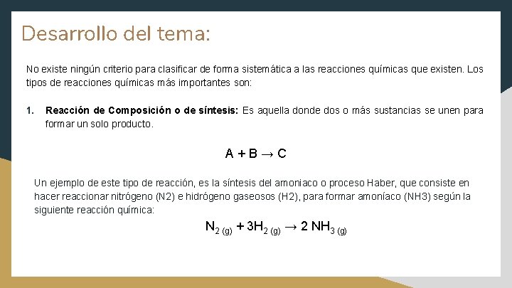 Desarrollo del tema: No existe ningún criterio para clasificar de forma sistemática a las