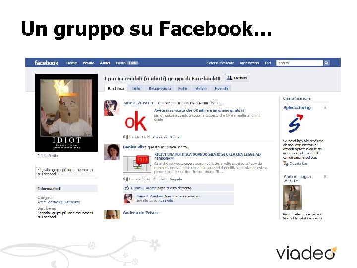 Un gruppo su Facebook… Un gruppo su Facebook…