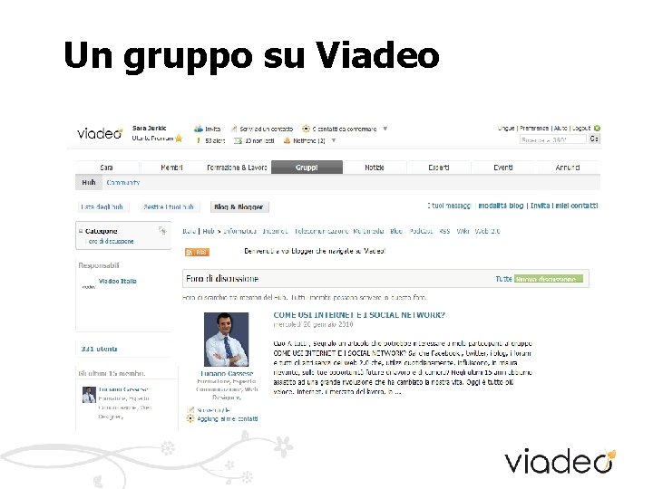 Un gruppo su Viadeo Un gruppo su Viadeo