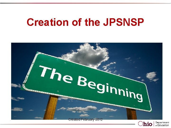 Creation of the JPSNSP Created February 2012 