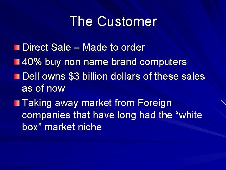 The Customer Direct Sale – Made to order 40% buy non name brand computers