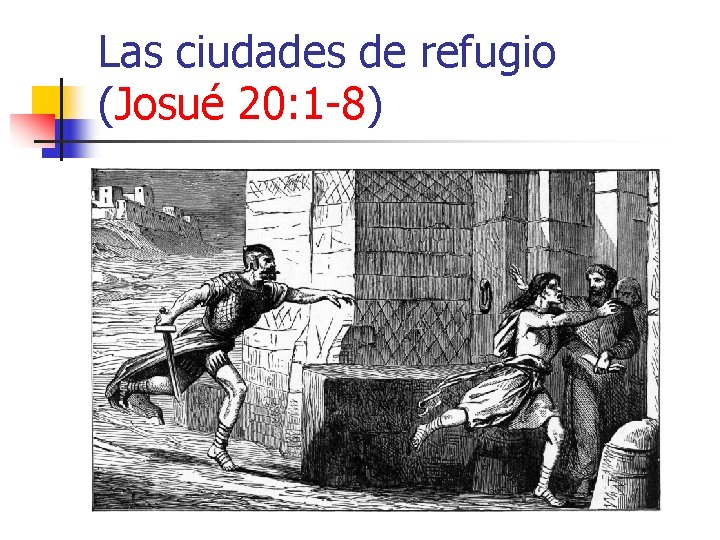 Las ciudades de refugio (Josué 20: 1 -8) 
