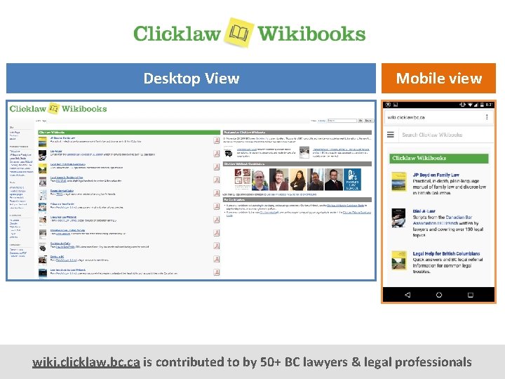 Desktop View Mobile view wiki. clicklaw. bc. ca is contributed to by 50+ BC