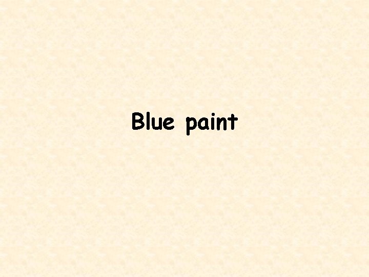 Blue paint 