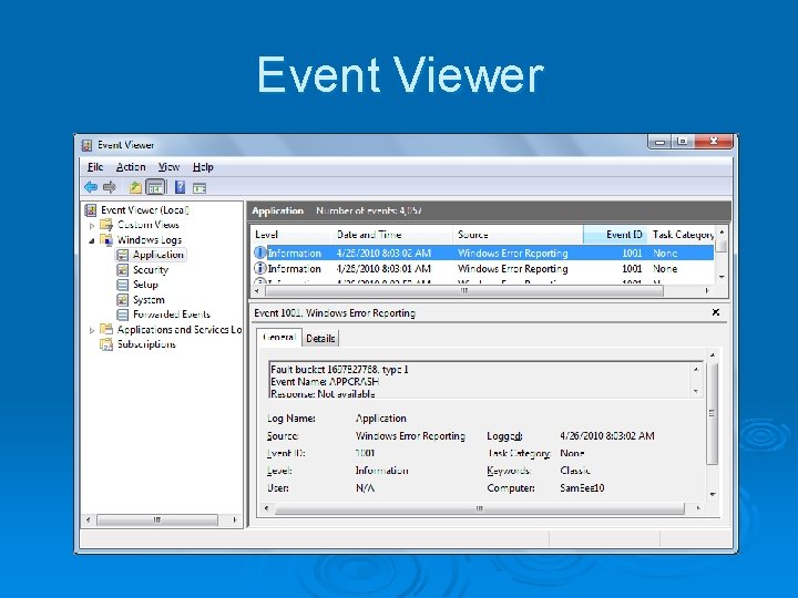 Event Viewer 