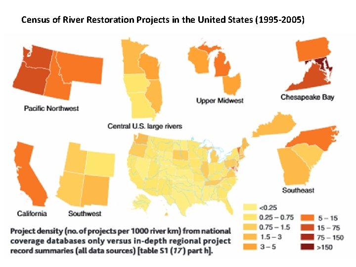 Census of River Restoration Projects in the United States (1995 -2005) 