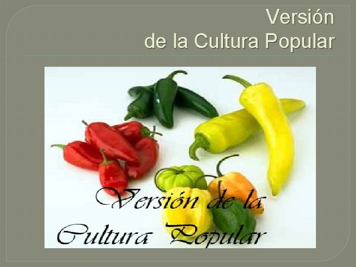 Versión de la Cultura Popular 