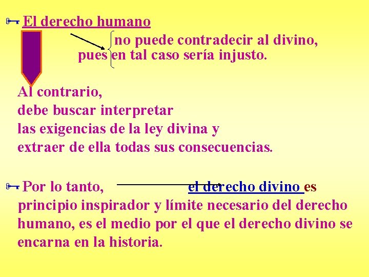 ÑEl derecho humano no puede contradecir al divino, pues en tal caso sería injusto.