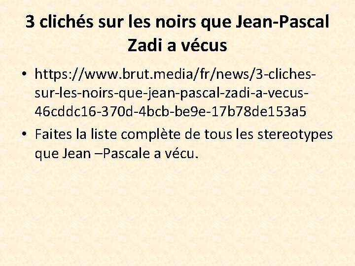 3 clichés sur les noirs que Jean-Pascal Zadi a vécus • https: //www. brut. 3 clichés sur les noirs que Jean-Pascal Zadi a vécus • https: //www. brut.