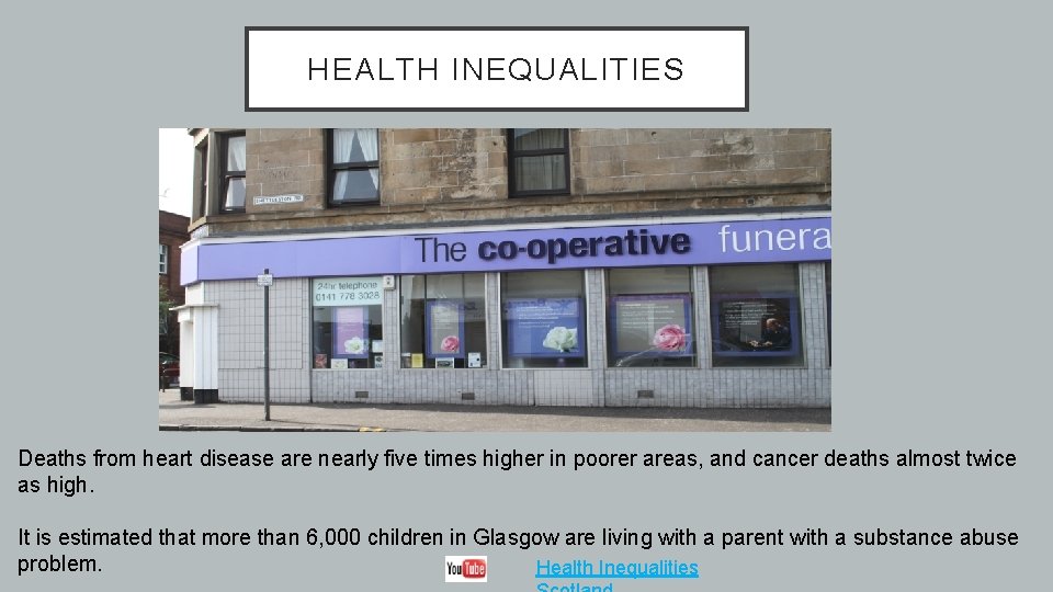 HEALTH INEQUALITIES Deaths from heart disease are nearly five times higher in poorer areas,