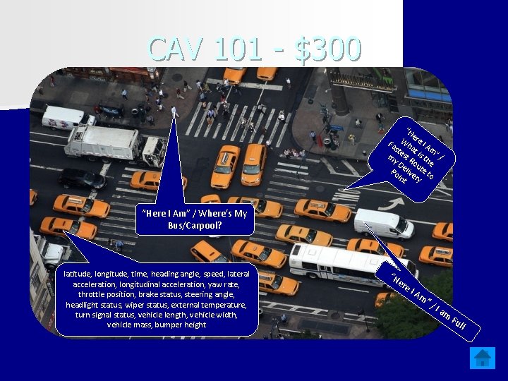 CAV 101 - $300 n This term describes the broad range of “H and