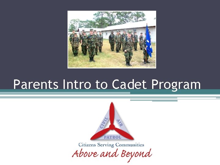 Parents Intro to Cadet Program 