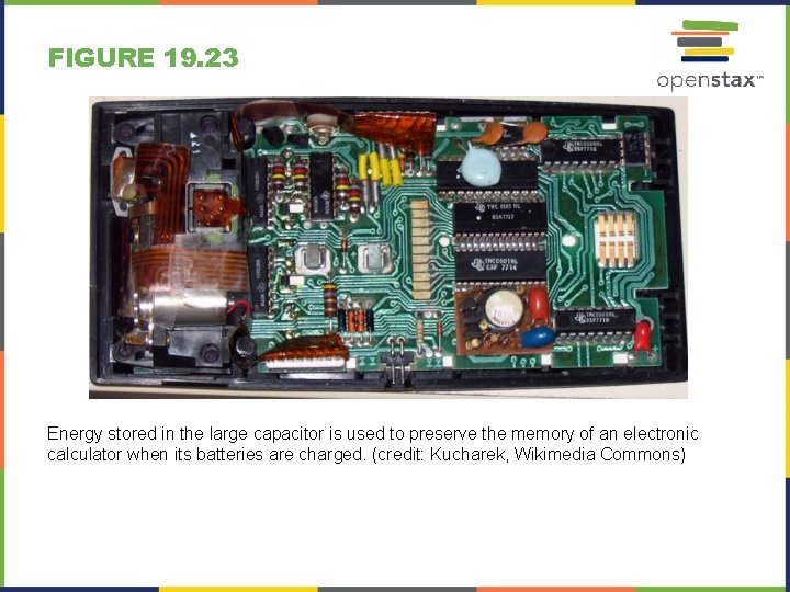 FIGURE 19. 23 Energy stored in the large capacitor is used to preserve the