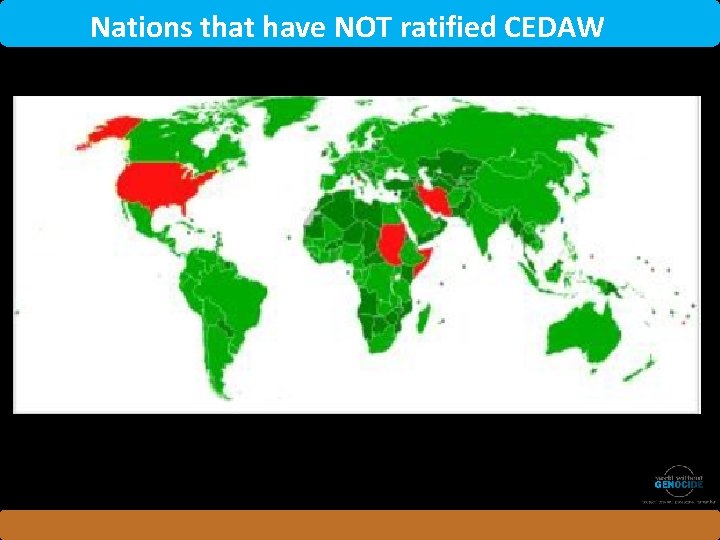 Nations that have NOT ratified CEDAW 