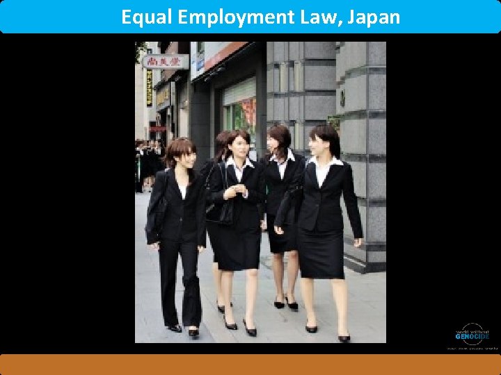 Equal Employment Law, Japan 