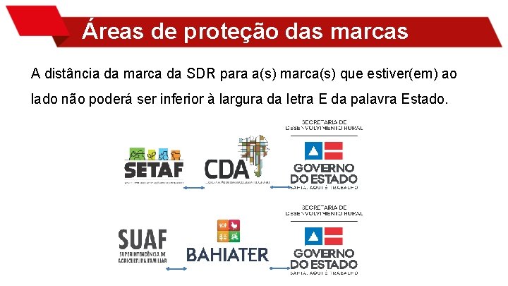 Áreas de proteção das marcas A distância da marca da SDR para a(s) marca(s)