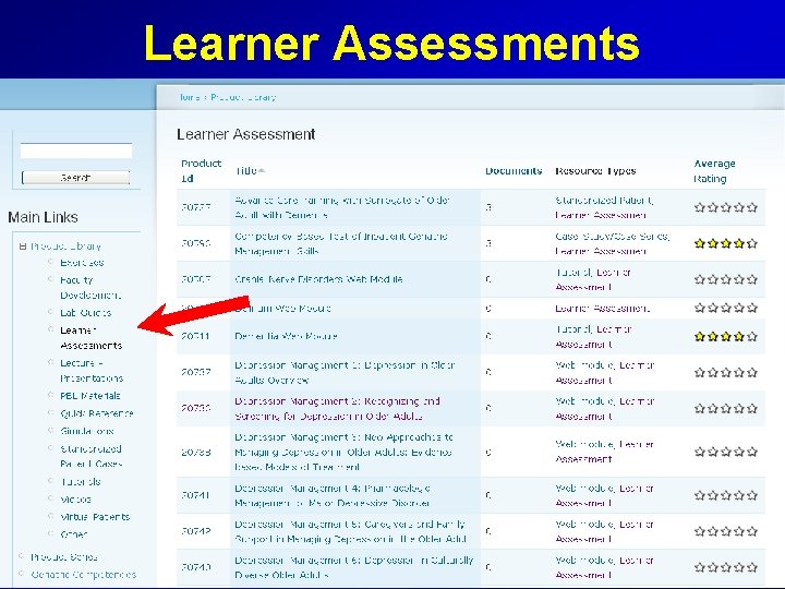 Learner Assessments 