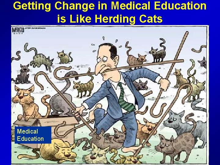 Getting Change in Medical Education is Like Herding Cats Medical Education 