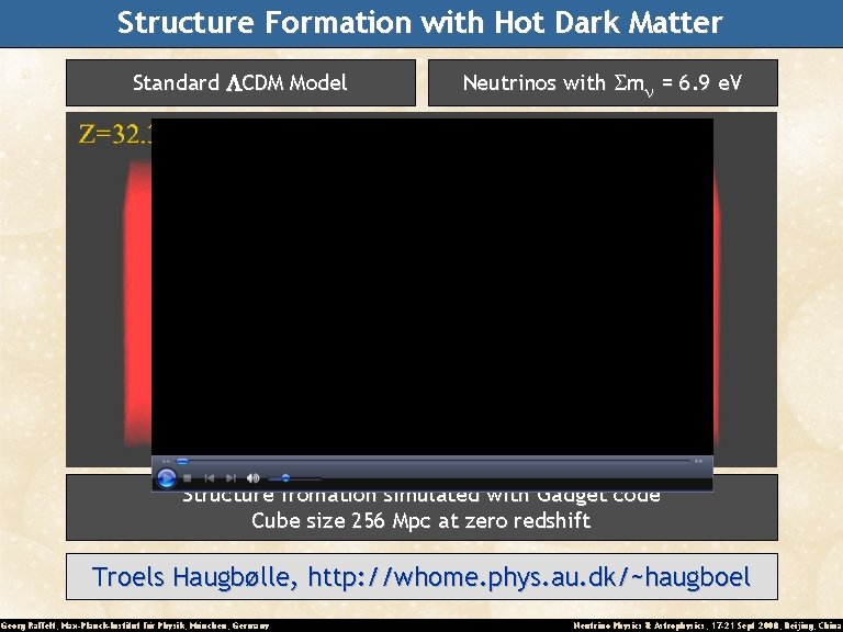 Structure Formation with Hot Dark Matter Standard LCDM Model Neutrinos with Smn = 6.