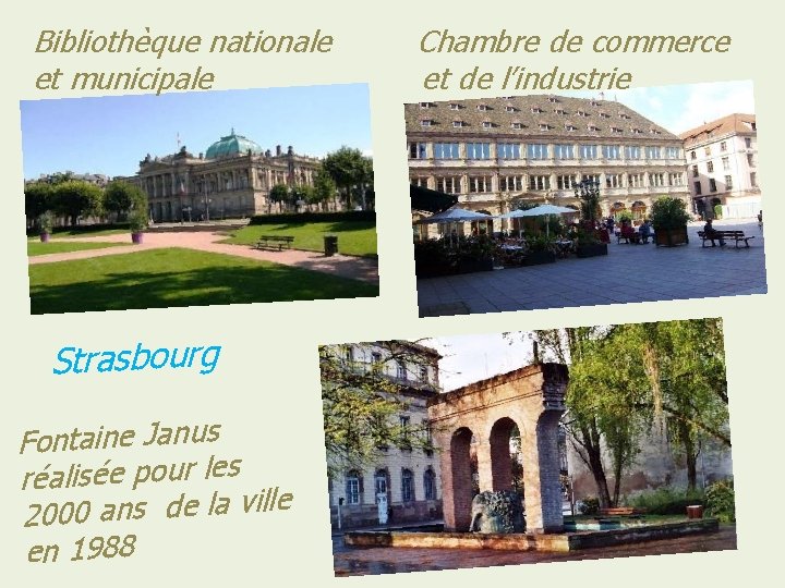 Bibliothèque nationale et municipale Strasbourg Fontaine Janus réalisée pour les 2000 ans de la