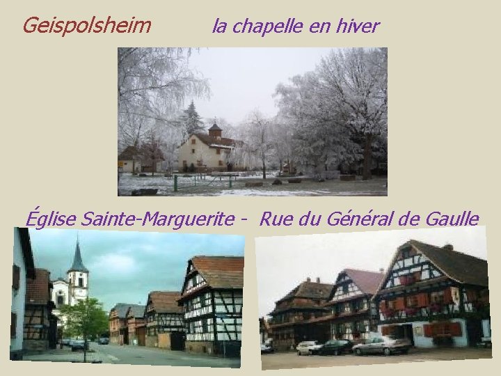 Geispolsheim la chapelle en hiver Église Sainte-Marguerite - Rue du Général de Gaulle 