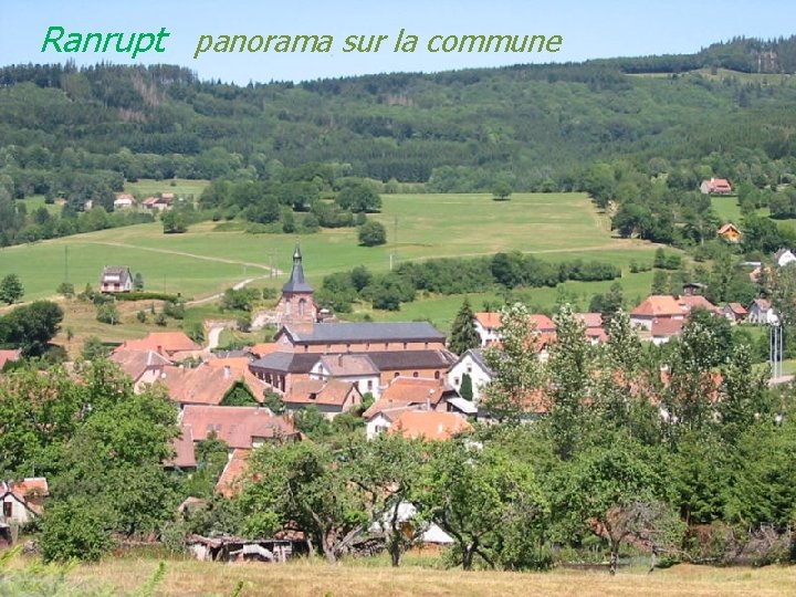 Ranrupt panorama sur la commune 