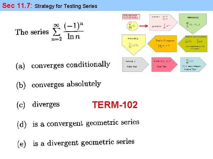 Sec 11. 7: Strategy for Testing Series TERM-102 