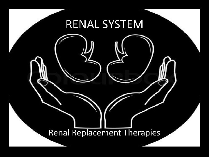 RENAL SYSTEM Renal Replacement Therapies 