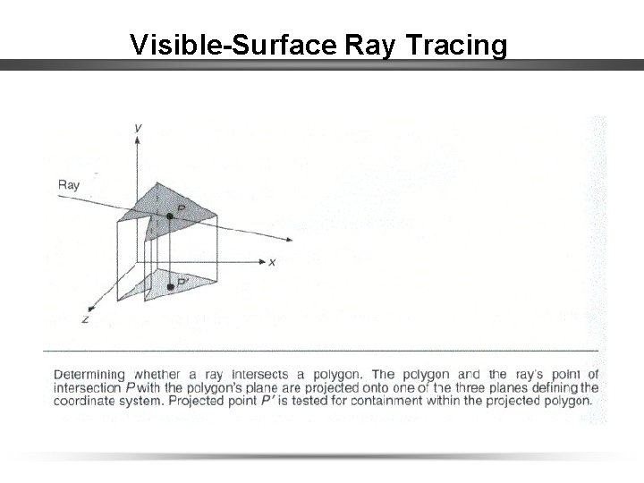 Visible-Surface Ray Tracing 