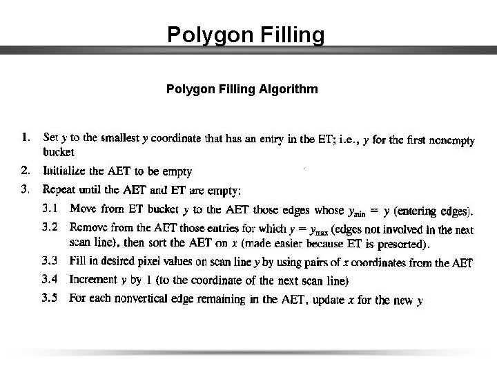 Polygon Filling Algorithm 