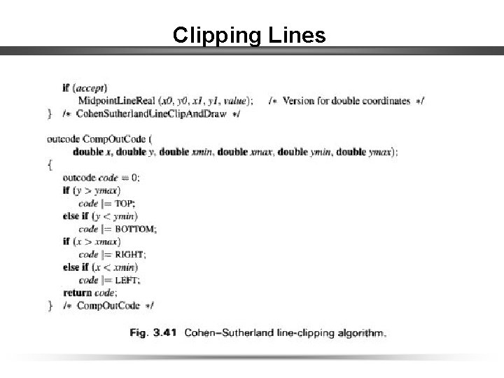 Clipping Lines 