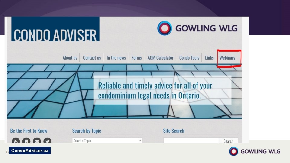 36 Condo. Adviser. ca 36 Condo. Adviser. ca